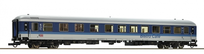 Passenger car 1st class with Bord Bistro in IR livery<br /><a href='images/pictures/Roco/Roco-74304.jpg' target='_blank'>Full size image</a>